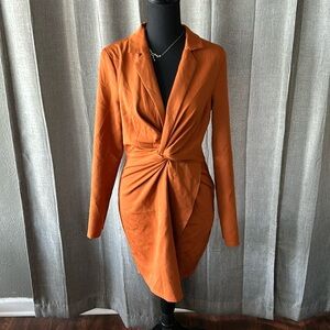 Orange PrettyLittleThing Dress